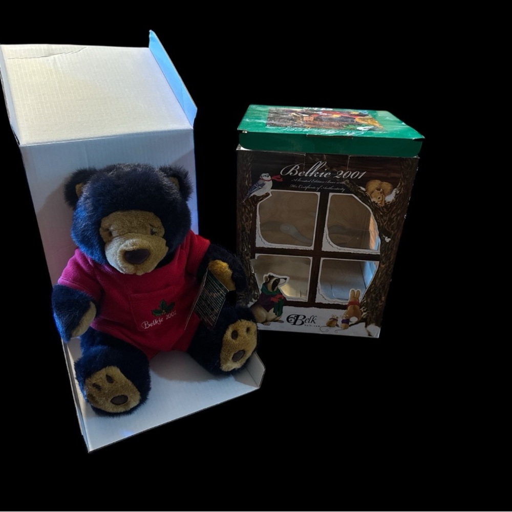 Vintage NIB 2001 Belkie Limited Edition Belk Teddy Bear with COA